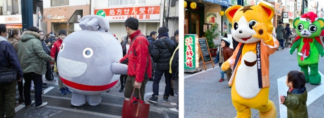 のるるん、戸越銀次郎、大崎一番太郎