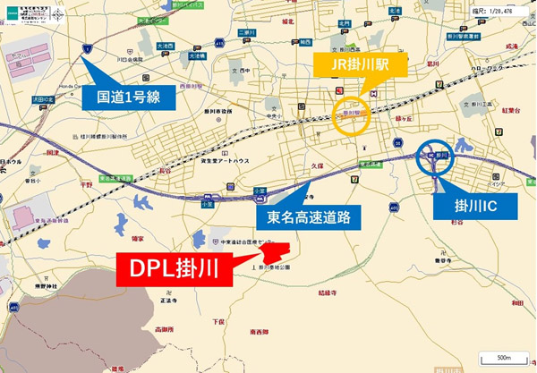 【「DPL掛川」位置図】