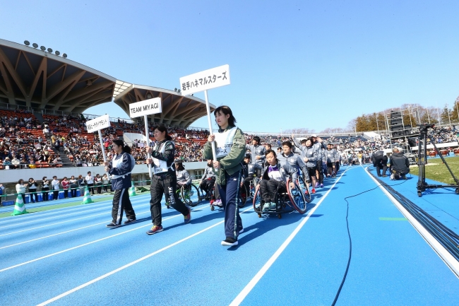 「パラ駅伝 in TOKYO 2018」 の様子