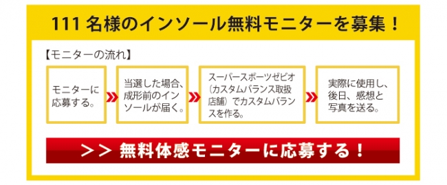 応募・モニターの流れ