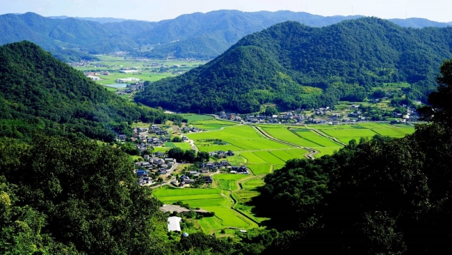 矢掛町の様子（町南部）