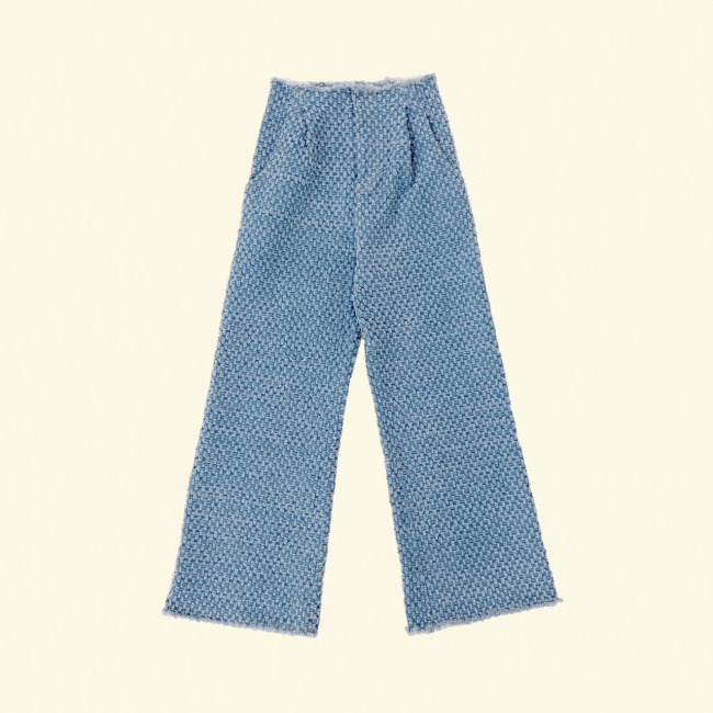 light blue fringe denim 8,900円