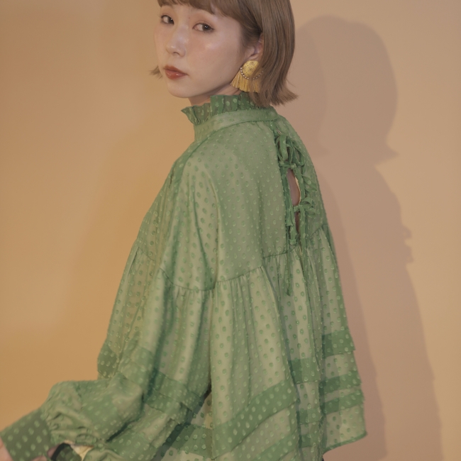 flower seeds tunic（white、green） 10,000円