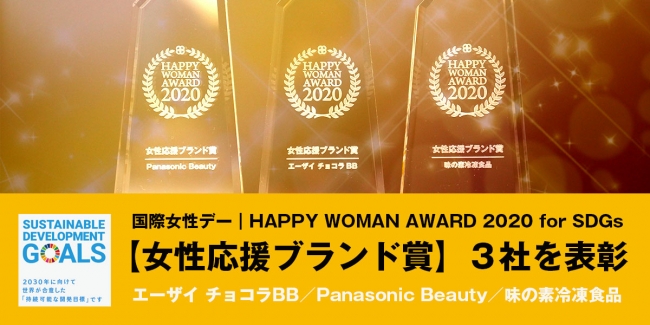 国際女性デー｜HAPPY WOMAN AWARD 2020 for SDGs