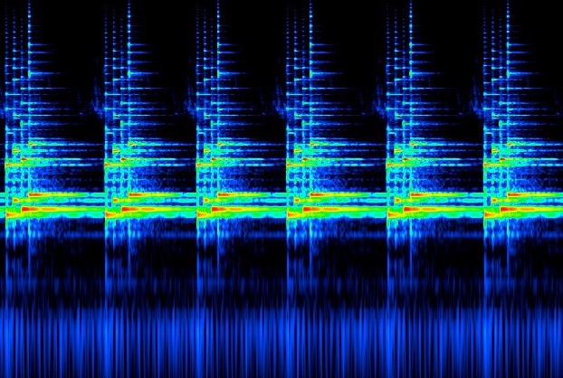 お知らせ音の音響分析（スペクトログラム）