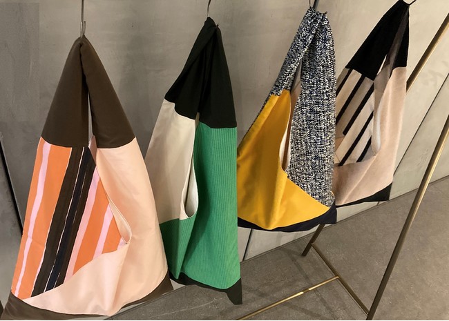 remake triangle bag　大 ¥3,000　小 ¥2,500（税込）