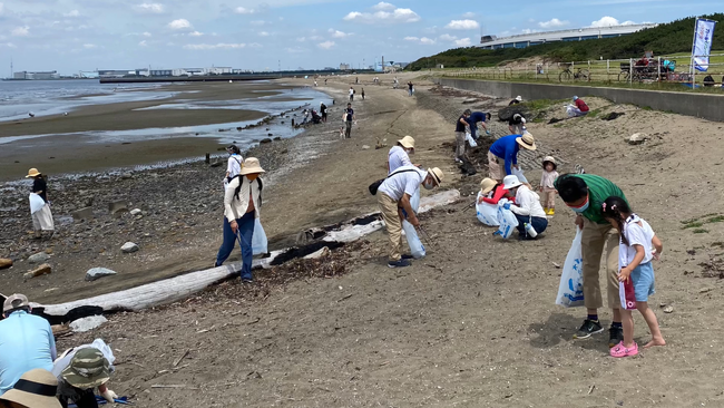 千葉県美浜区にて