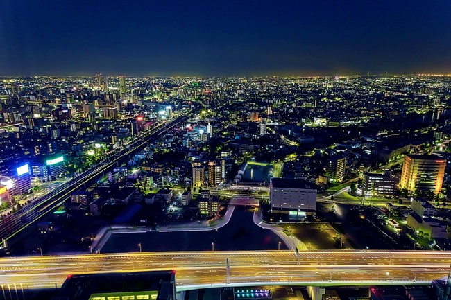 名古屋港・中川運河方面の夜景