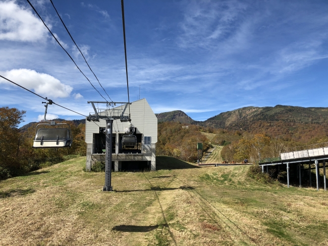 苗場山等の雄大な山々