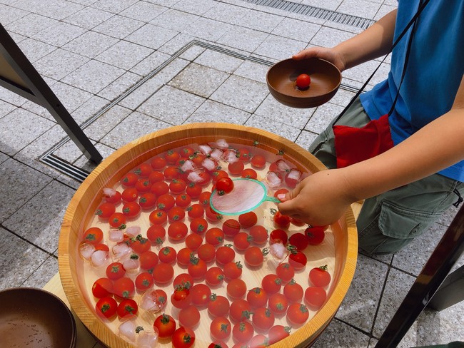 子ども向けイベント「ミニトマトすくい」！