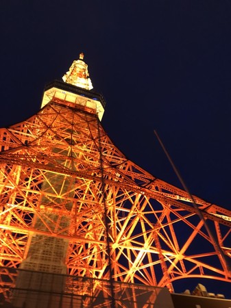 夜の東京タワー