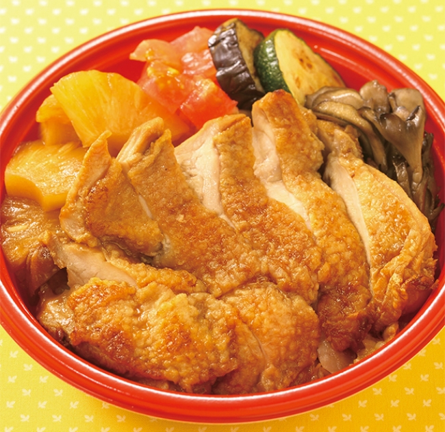 ＜柿安＞ダイニング＞グリルチキンと彩り野菜丼