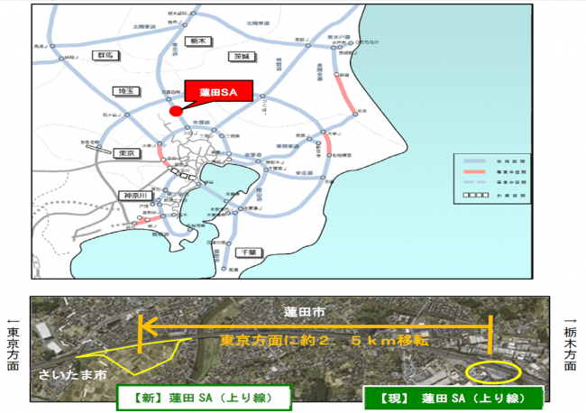 蓮田SA位置図