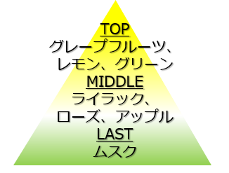 キャトルグレープフルーツの香調イメージ