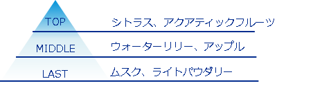 ラッドスカイ　スプラッシュタイム　オードトワレ　香りのイメージ図