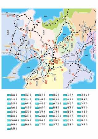 西国四十九薬師霊場会MAP