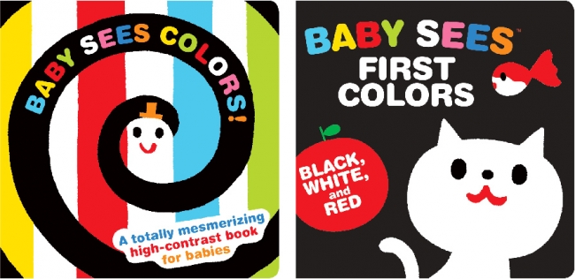 左：Baby Sees Colors!、右：Baby Sees First Colors Black, White & Red