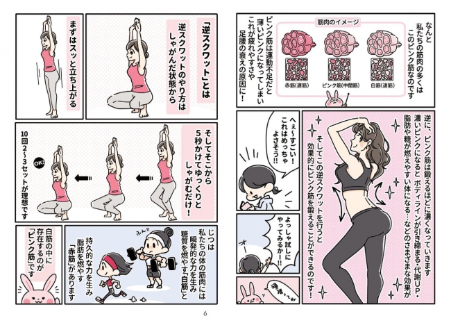 アスリートの間でも注目の「ピンク筋」について、マンガで紹介しています。