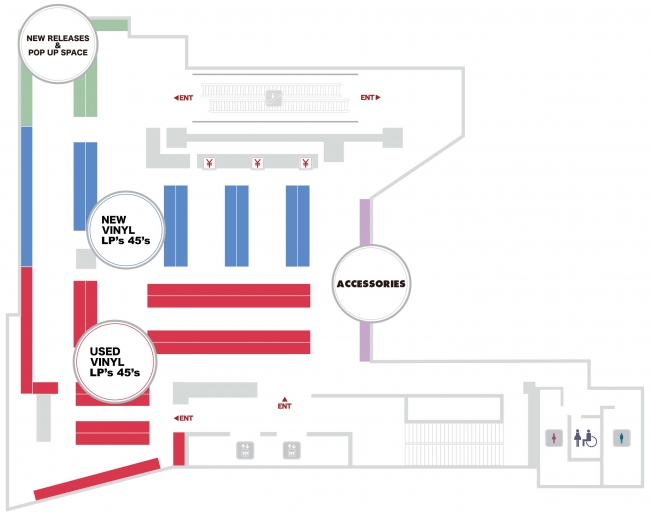 TOWER VINYL SHINJUKU(10F)フロアマップ