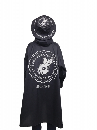 TOWER RECORDS×MADBUNNY×KiU「NO FUJIROCK, NO LIFE!」スリーブレインポンチョ（BACK）