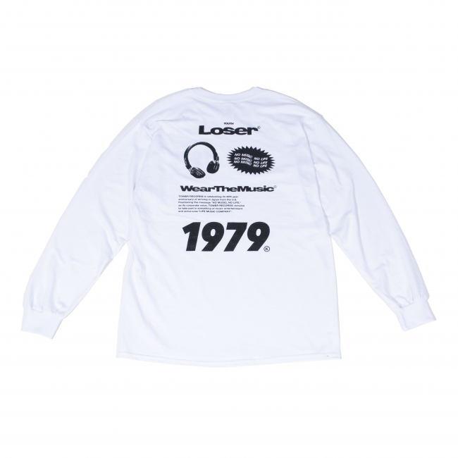 Youth Loser × WEARTHEMUSIC LONG T-SHIRTS（WHITE）BACK