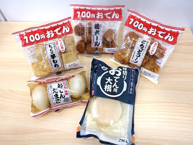 100円おでん　各種（税込・108円）