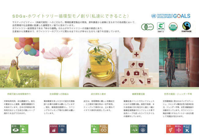 WHITETREEのSDGs