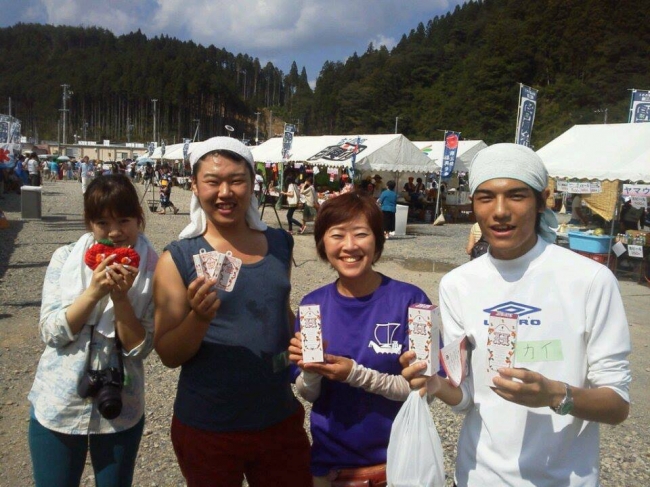 陸前高田市での復興市の様子