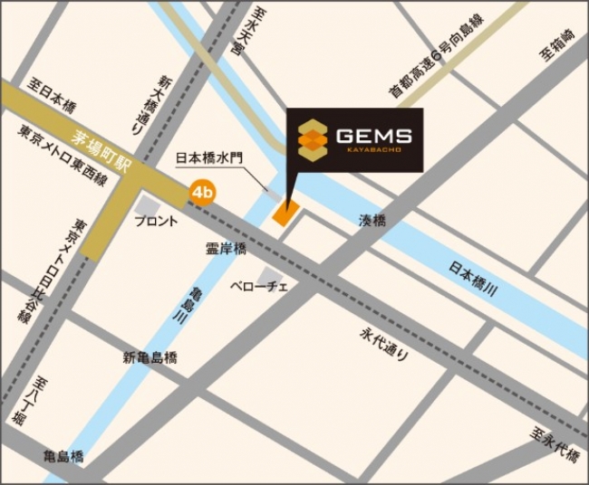 『GEMS茅場町』所在地