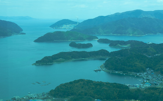 リアス式海岸が生み出す美しい景色