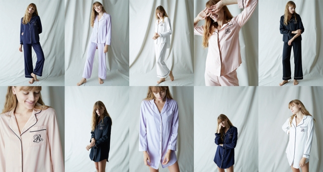 【ALL DAY】SILKY SATIN SLEEP SHIRT・ SLEEP PANTS・SLEEP ONE PIECE