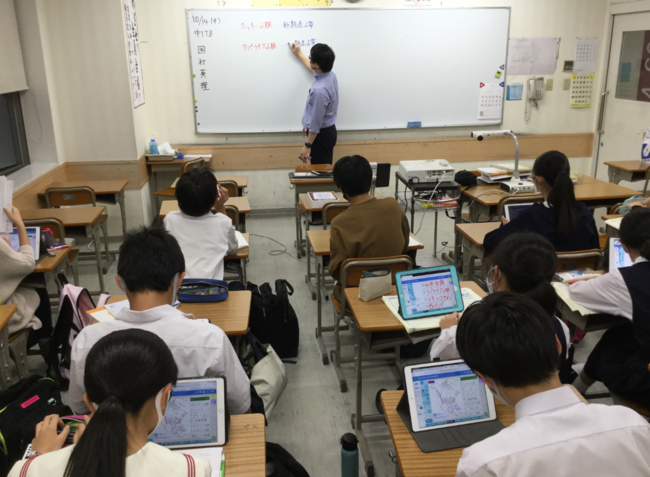 schoolTaktを使った授業風景