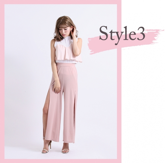 Ｄarich（ダーリッチ）商品説明 color frill tops(Style3)