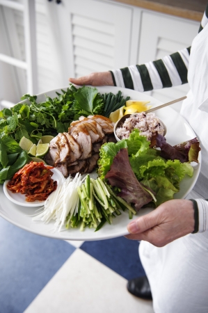 豚肉の黒糖煮と野菜のワンプレート　撮影／竹内章雄