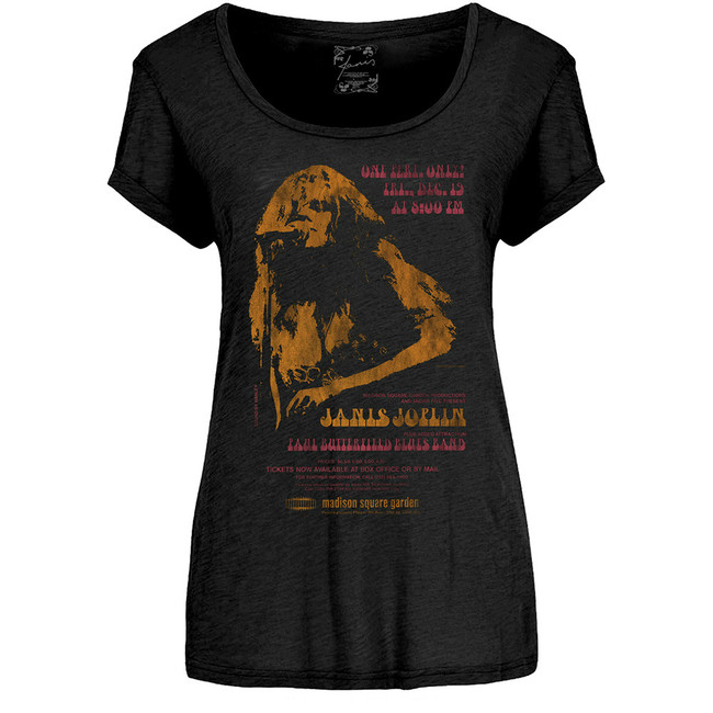 JANIS JOPLIN MADISON SQUARE GARDEN Tシャツ レディース