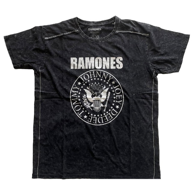 RAMONES - Presidential Seal  Black Label（ブランド）  Snow Wash  Tシャツ  メンズ 【公式  オフィシャル】