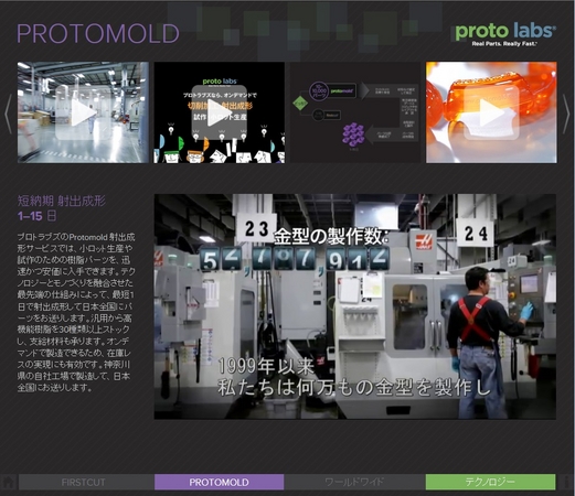 PROTOMOLDバーチャルツアー のトップページ