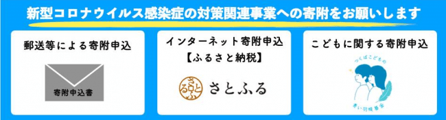 寄附方法は3通り