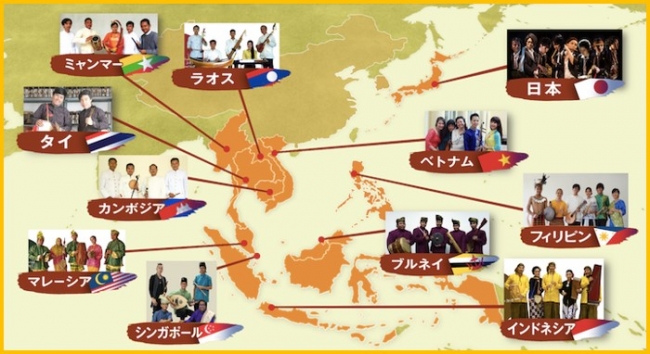 ONE ASIA Joint Concert map