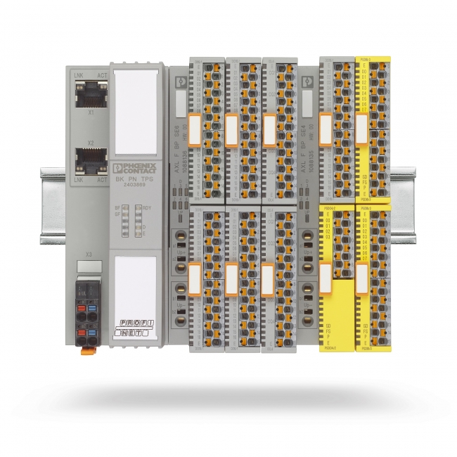 AxiolineFシリーズと 本製品を組み合わせた状態