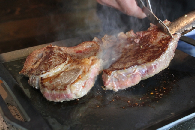 アンガスビーフ焼き上がり