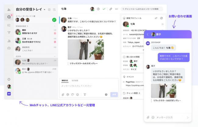 WebチャットとLINE公式アカウント連携