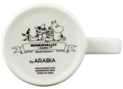 本体価格¥4,000円 300ml 電子レンジ・食洗機・ オーブンの使用可。 バックスタンプ ”MOOMINVALLEY PARK”