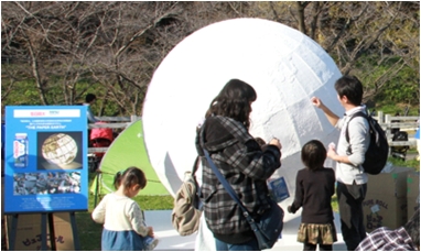 （牧場まつりでの展示の様子）