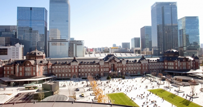 レストラン〈ブラン ルージュ〉が位置する東京駅丸の内駅舎