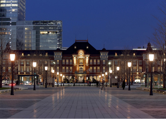 東京ステーションホテルが位置する東京駅丸の内駅舎