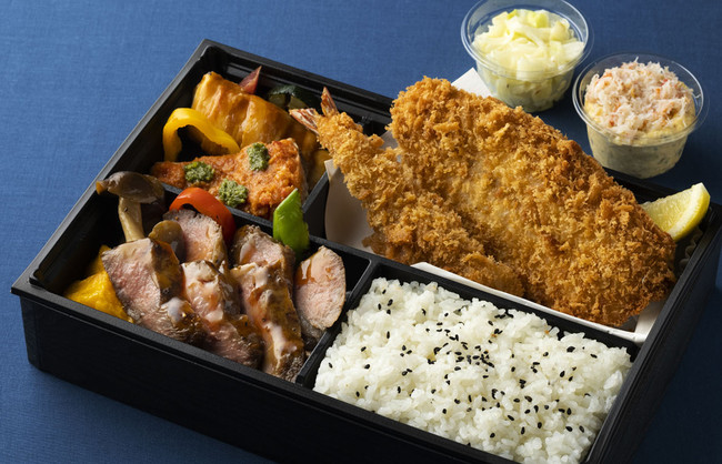 「黒毛和牛ステーキ＆厳選シーフードBENTO」 イメージ