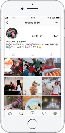 インスタグラムのホーム画面（画像はイメージ）