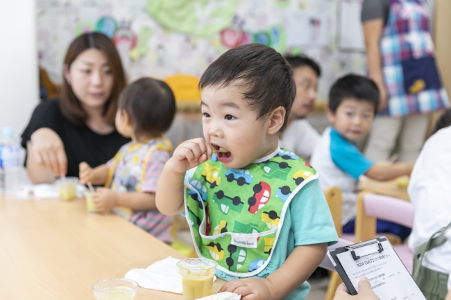 子どもたちが美味しそうに食べてくれました