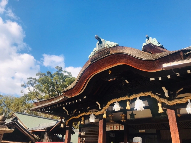 まちなか観光ワークショップのゴール地点ともなった道明寺天満宮